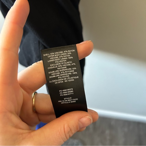 SOLD - Aritzia Wilfred Black Fable Dress Summer Mini Dress Size 8 - Picture 8 of 11